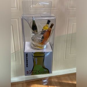 Brand New Acrylic Bottle Stopper Solid Crystal With Airtight Silicone Seal.